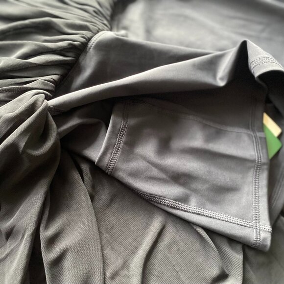 NWT Halara High Waisted 2-in-1 Pocket Mesh Mini Skirt, Black, Size S - Picture 6 of 9